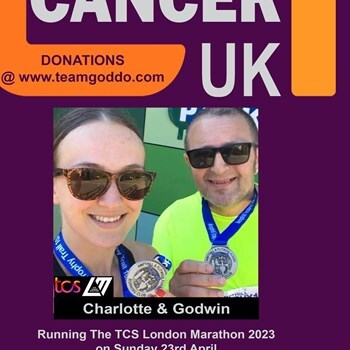 Charlotte and Goddo - 26.2 Miles For Child Cancer xx